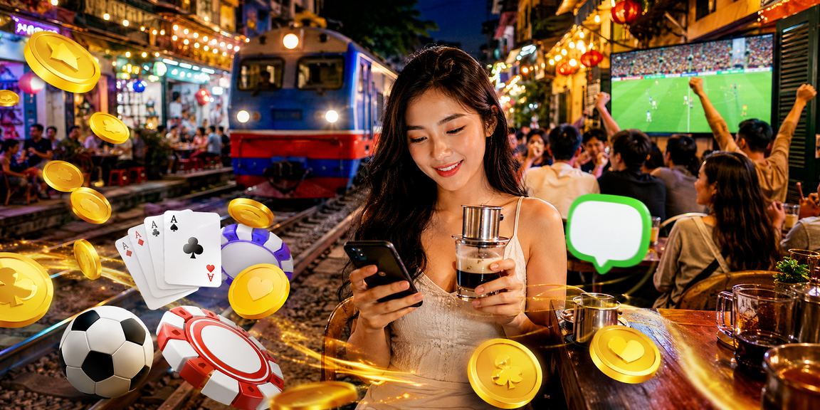 Người chơi bài tại Hà Nội trong không gian quán cà phê thư giãn buổi tối